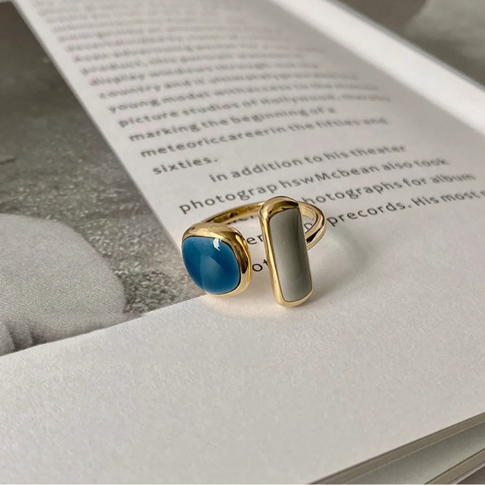 Fashion Geometric Copper Plating Shell Women'S Open Ring